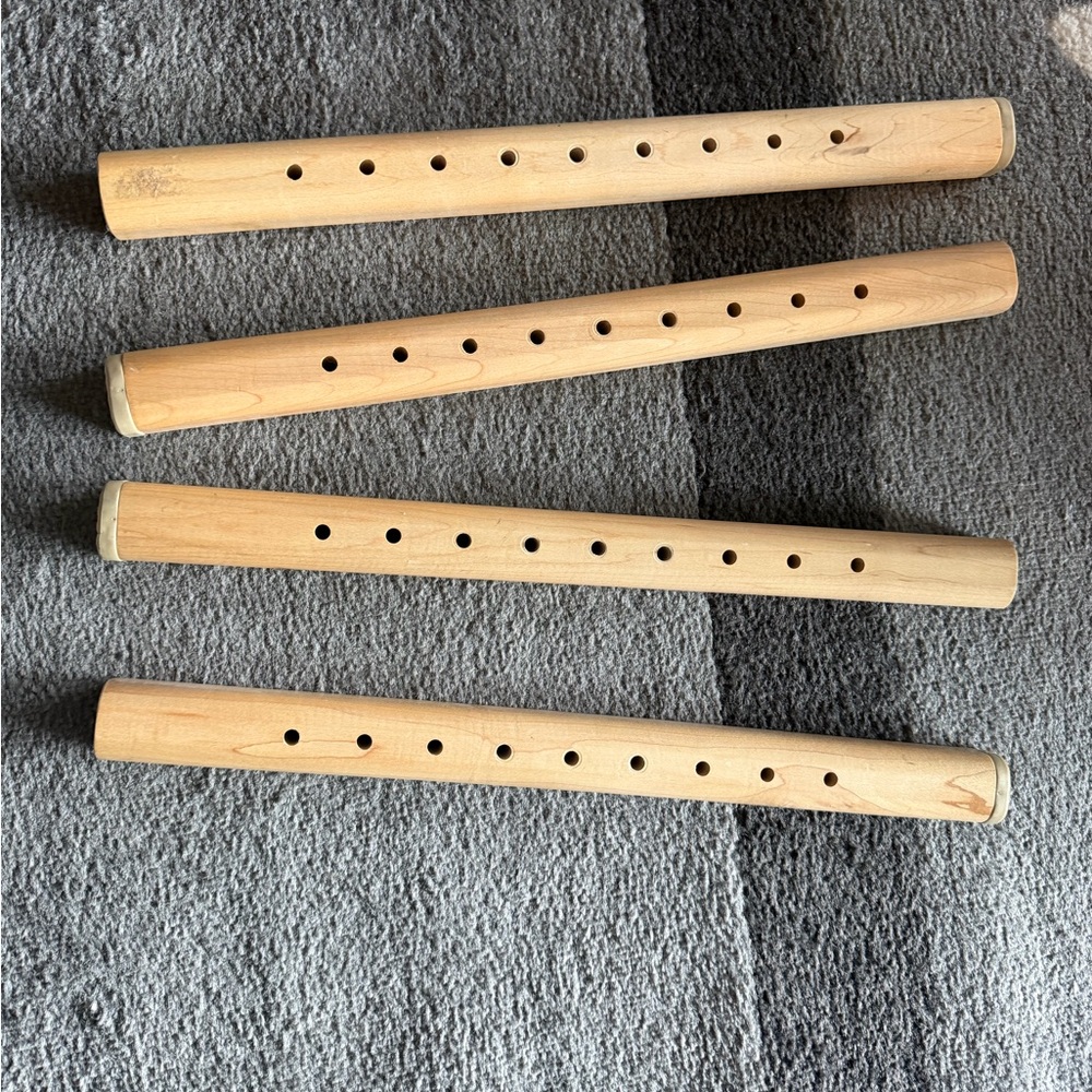 Earthlite Set of 4 Wooden massage table legs